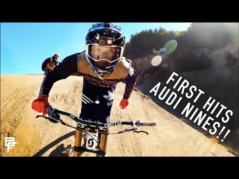 FIRST HITS AND FRONT FLIPS AT AUDI NINES!!