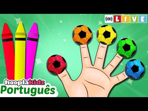 Canção da Família dos Dedos de Bola de Futebol | Cantigas de roda | HooplaKidz Brasil