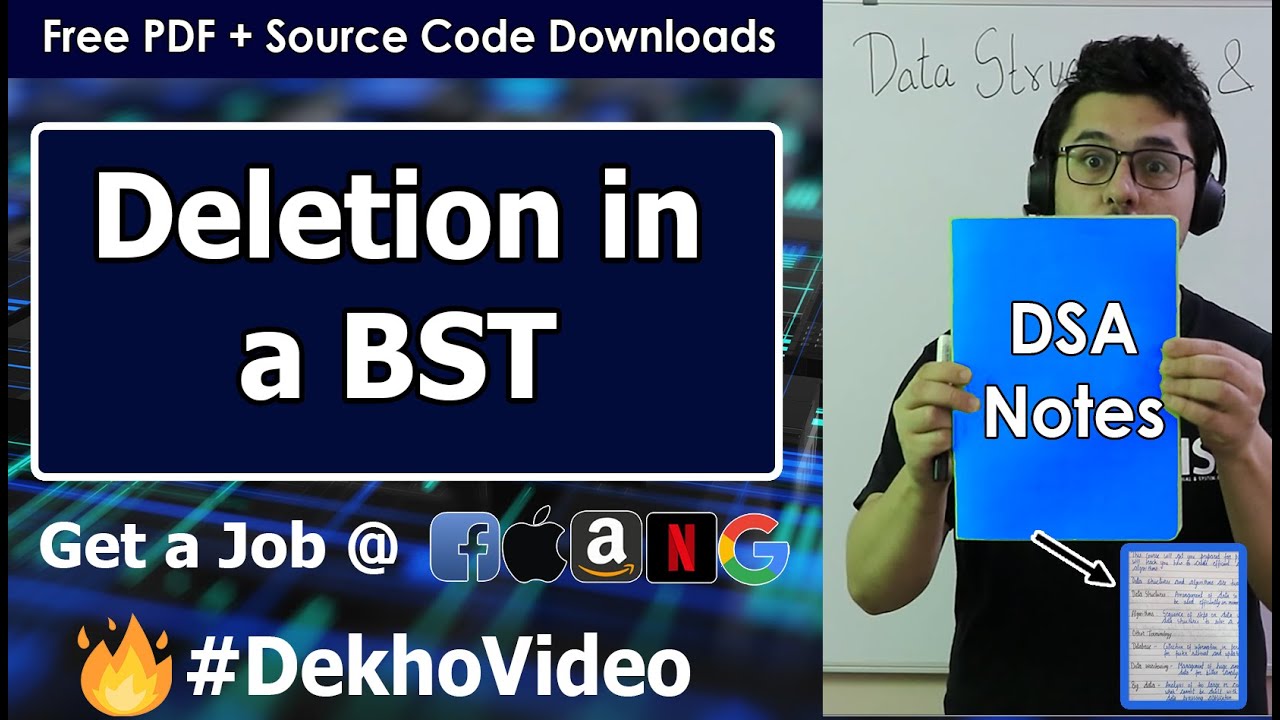 Video thumbnail for Deletion in a Binary Search Tree