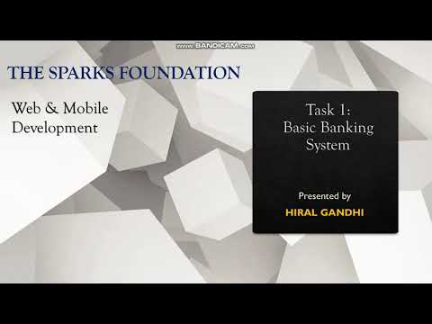 Basic Banking App The Sparks Foundation Mobile Development Internship