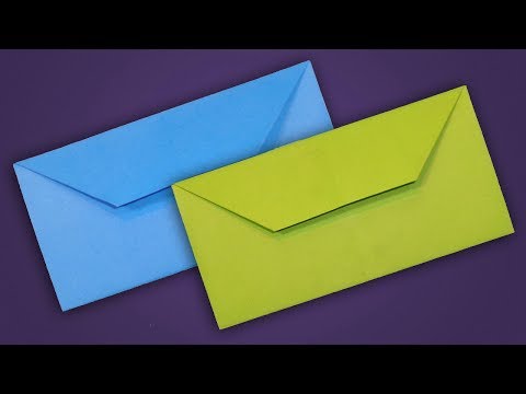 How To Make Envelope - Easy Origami Paper Envelope Tutorial Without Glue