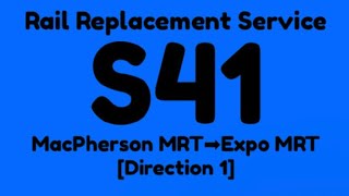 DTL Rail Replacement Service S41 Hyperlapse(D1)