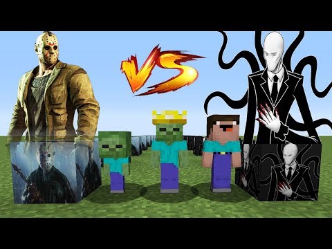 JASON VOORHEES VS SLENDERMAN ŞANS BLOKLARI 😱 - Minecraft