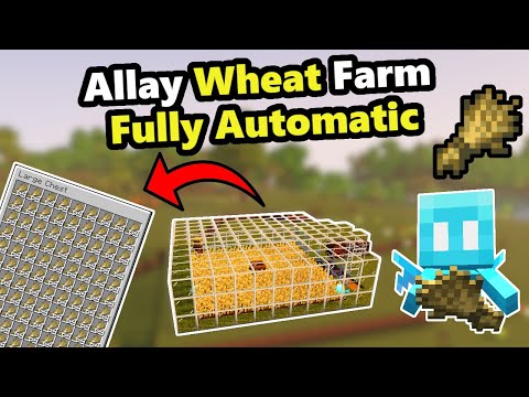 Fully automatic wheat farm for Minecraft 1.20 | Allay Wheat Farm