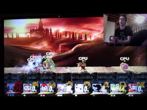 Super Smash Bros for WiiU - Dynasty Warriors Style Match w/ Lucario