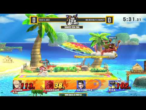 Ultra WBB #150 | Beast & Juice vs Big Dick Billy & Travisty - Winners Semi-Final - Super Smash Bros.