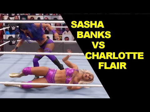 WWE 2K22 Sasha Banks vs Charlotte - Iron Woman