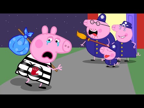 Mummy Pig Police Don't Love Me! Is Peppa A Thief?? | Peppa Pig Funny Animation