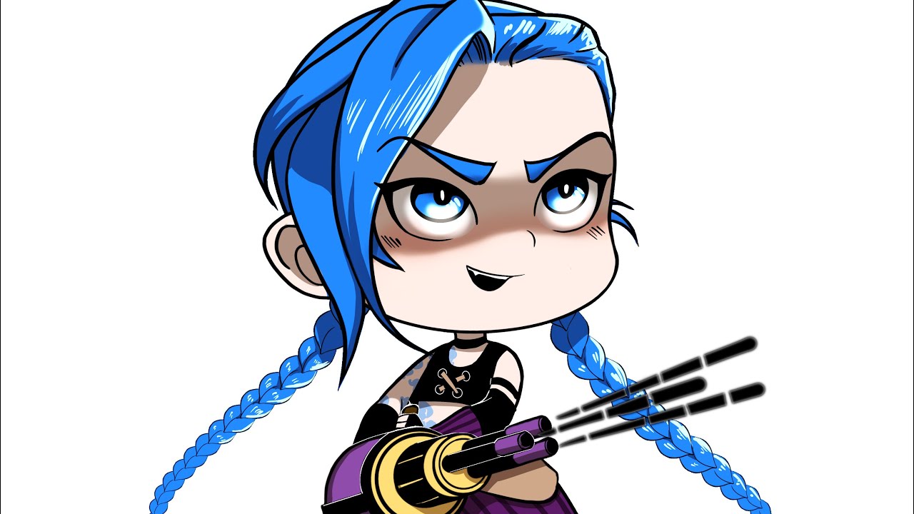 Designing a Jinx Sticker (Arcane)