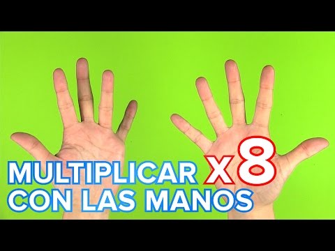 Truco de la tabla de multiplicar del 8 con las manos