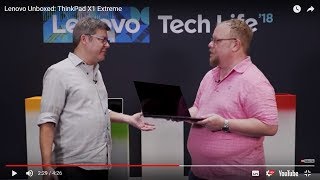 YouTube Video VXrOJXdiGeo for Product Lenovo ThinkPad X1 Extreme G2 Laptop by Company Lenovo in Industry Computers