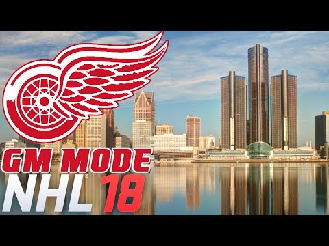 NHL 18 - GM Mode Commentary - Detroit ep. 1