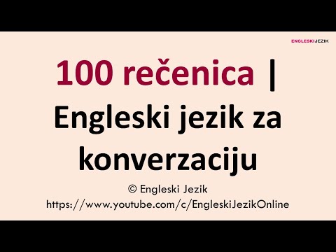 100 rečenica | Engleski jezik za konverzaciju