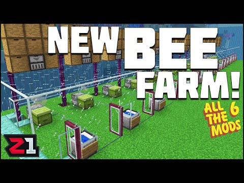 Z1 Gaming - New Bee FARM ! Resourceful Bees Minecraft All The Mods 6 Ep.23 | Z1 Gaming