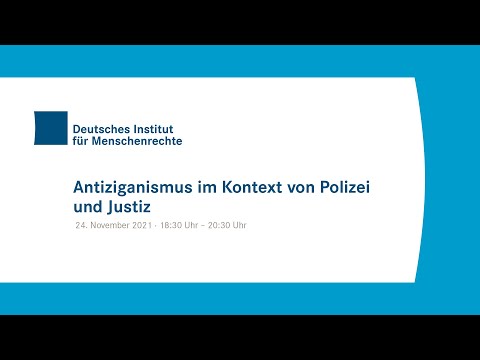 Online-Veranstaltung: Antiziganismus im Kontext von Polizei und Justiz