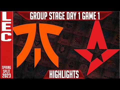 FNC vs AST Highlights Game 1 | LEC Group Stage Day 1 | Fnatic vs Astralis G1