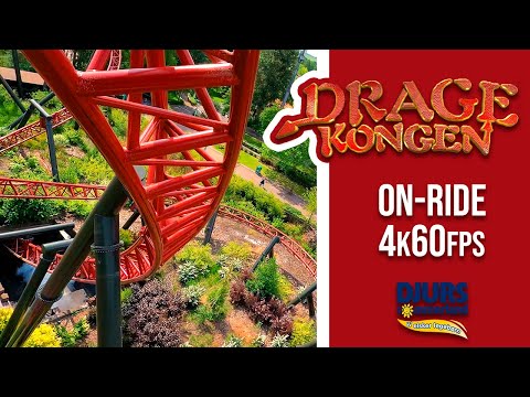 DrageKongen | On-Ride POV Front/Back - 4k60fps | Intamin Suspended Family Coaster | Djurs Sommerland