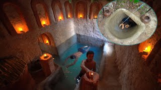 How To Build Secret Underground And WwaterSlide To Underground Tunnel Swimming Pools