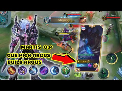 ARGUS VS MARTIS EXP LANE⁉️|NEW BUILD ARGUS FULL ATTACK SPEED & 1 DAMAGE|