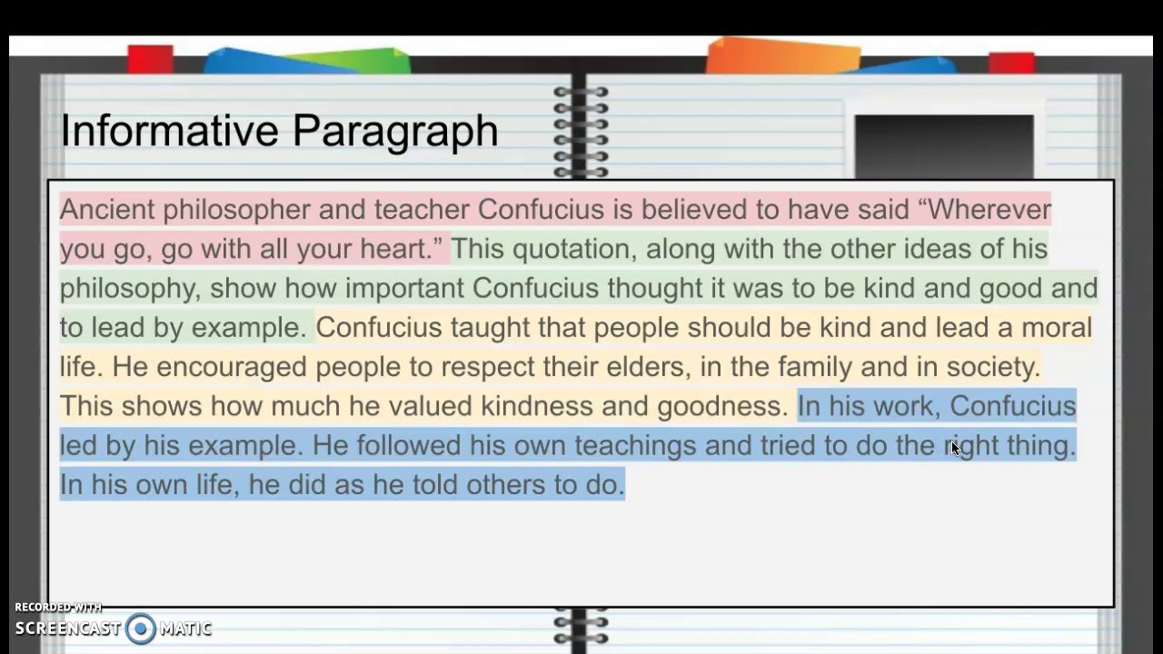 Informative Paragraph Modeling