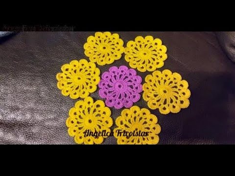 Floare  Crosetata Tutorial Pas Cu Pas Angelica Tricotstar