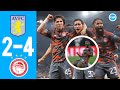 Aston Villa vs Olympiacos 2-4 | Full Match Highlights | All 6 Goals | Europa Conference League 2024