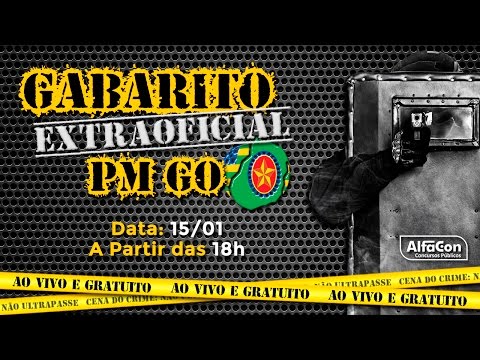 Gabarito Extraoficial PM-GO- AlfaCon Concursos Públicos