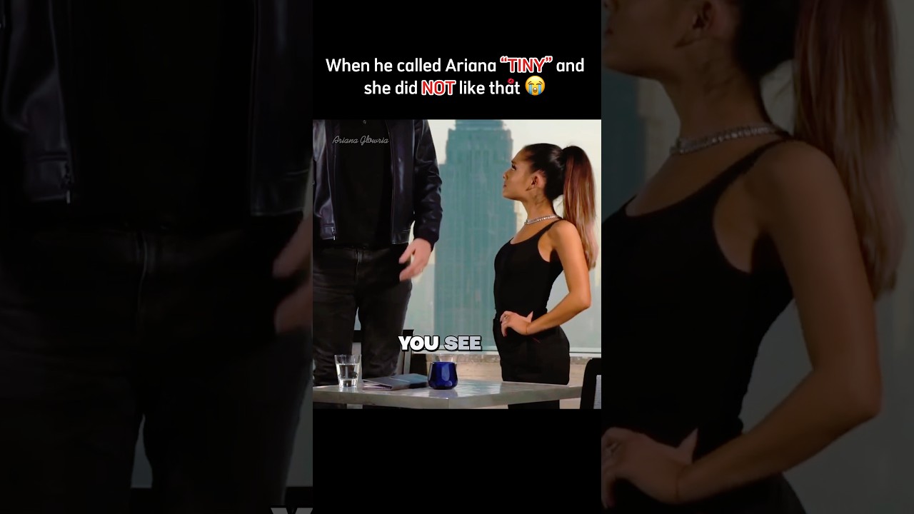 Ariana looks even tinier and cuter like this 🤲🏻 #arianagrande #ariana #funny #humor