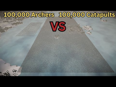 100,000 Archers Versus 100,000 Catapults || Ultimate Epic Battle Simulator 2