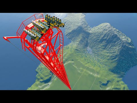 3500 FT Drop Down Roller Coaster – Planet Coaster