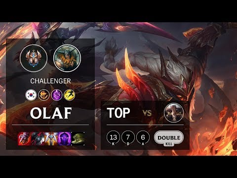 Olaf Top vs Sett - KR Challenger Patch 10.6