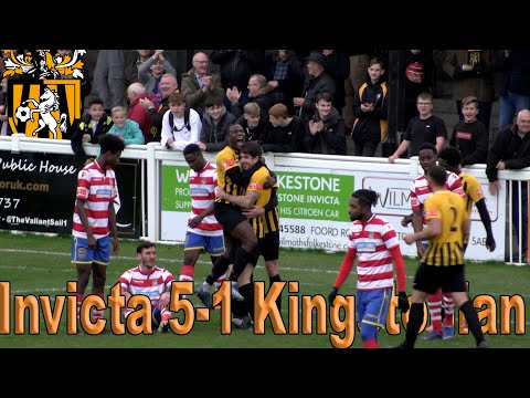 Highlights | Folkestone Invicta 5-1 Kingstonian | Pitching In Isthmian Premier Division | 23/10/21