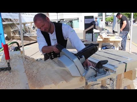 Festool HK 132 E umgebaut zur Kervenfräse