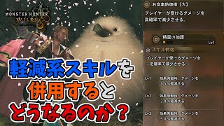 新事実判明！精霊の加護やお食事防御術の効果を調査解明！併用した際はちょっと変わった挙動になります【モンハンワイルズ】