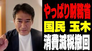 国民玉木はやっぱり財務省！消費減税撤回！【やなチャン！】