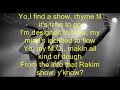 Rakim - When I'm Flowing Lyrics