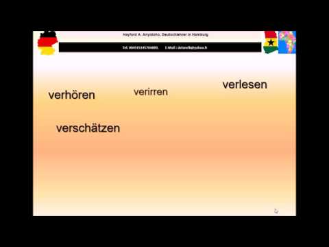 Verben mit  Präfix ver