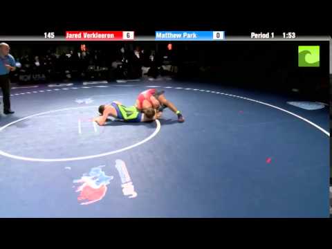 145 lbs. Finals - Jared Verkleeren (PA) vs. Matthew Park (ID)