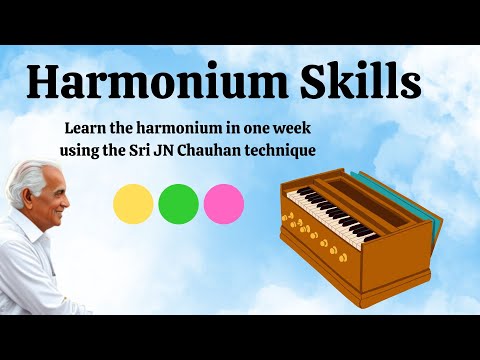 Learn to play the Harmonium in One Week | Sri JN Chauhan technique | Free online course with booklet