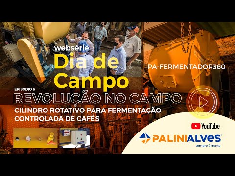 LANÇAMENTO Cilindro Rotativo para Fermentação Controlada de Cafés - PA-FERMENTADOR360 Palinialves