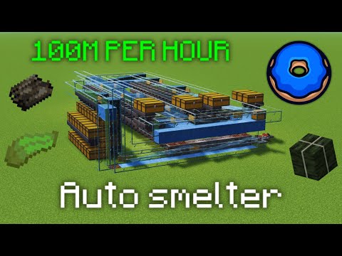 Fast & Efficient Auto Smelter | 100M Per Day | Donut SMP