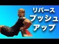 【自重トレ】やったもん勝ちリバースプッシュアップのコツを解説!正しいフォームでやれば効果てきめん!