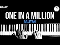 Aaliyah - One In A Million Karaoke Slowed Acoustic Piano Instrumental Cover Lyrics