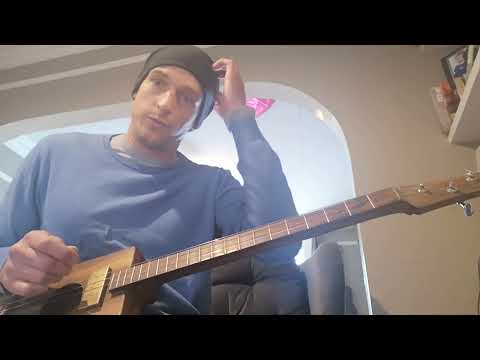 cigar box guitar tutorial (baby please don't go) www.celestialslides.co.uk