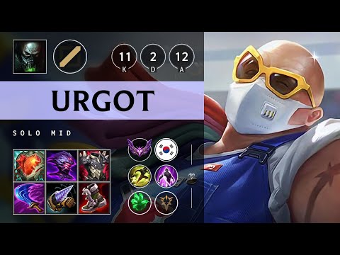 Urgot Mid vs Yone - KR Master Patch 25.13