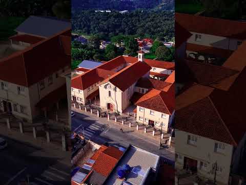 Imagens aéreas da Matriz do Bom Pastor, em Barbacena, Minas Gerais