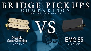 Video thumbnail for DiMarzio SUPER DISTORTION vs EMG 85 - Bridge Guitar Pickup Comparison Tone Demo by Mike Stamper