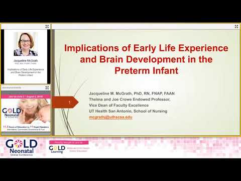 Interview with Jacqueline McGrath | Early Life Experience & Brain Development | GOLD Neonatal 2019