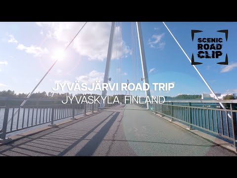 Scenic route around Lake Jyväsjärvi in Finland