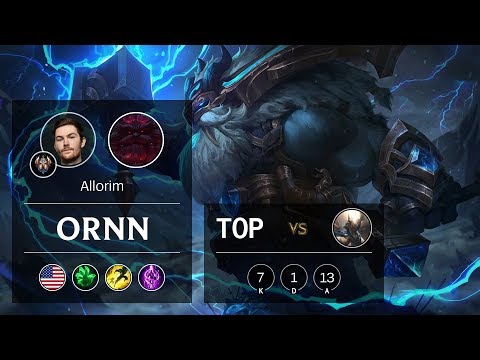 Ornn Top vs Pantheon - NA Challenger Patch 9.18